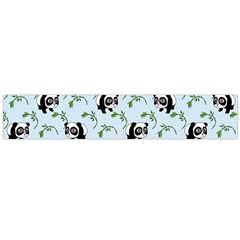 Animal Panda Bamboo Seamless Pattern Large Premium Plush Fleece Scarf  by Pakjumat