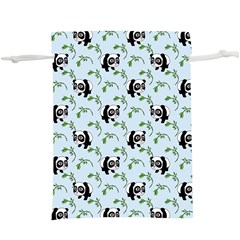 Animal Panda Bamboo Seamless Pattern Lightweight Drawstring Pouch (xl)