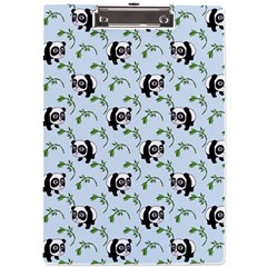 Animal Panda Bamboo Seamless Pattern A4 Acrylic Clipboard by Pakjumat