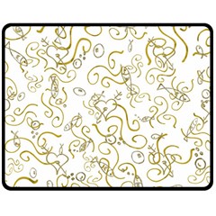 Fish Sea Ocean Algae Underwater Two Sides Fleece Blanket (medium) by Pakjumat