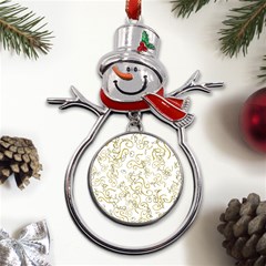 Fish Sea Ocean Algae Underwater Metal Snowman Ornament by Pakjumat