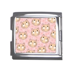 Cat Pattern Pink Cartoon Mega Link Italian Charm (18mm) by Pakjumat