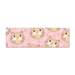 Cat Pattern Pink Cartoon Sticker Bumper (10 Pack) by Pakjumat