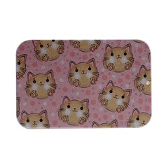 Cat Pattern Pink Cartoon Open Lid Metal Box (silver)   by Pakjumat