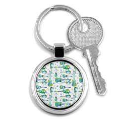 Guitars Music Notes Seamless Pattern Key Chain (round) by Pakjumat