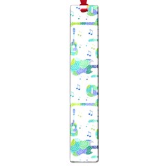 Guitars Music Notes Seamless Pattern Large Book Marks by Pakjumat