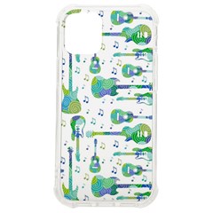 Guitars Music Notes Seamless Pattern Iphone 12 Mini Tpu Uv Print Case	 by Pakjumat