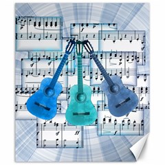 Guitar Acoustic Music Art Canvas 20  X 24  by Pakjumat