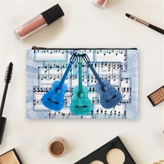 Guitar Acoustic Music Art Cosmetic Bag (medium) by Pakjumat