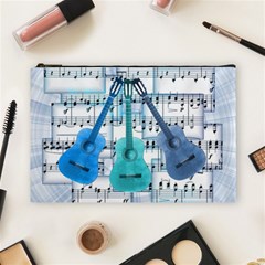 Guitar Acoustic Music Art Cosmetic Bag (large) by Pakjumat