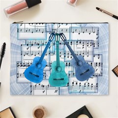 Guitar Acoustic Music Art Cosmetic Bag (xl) by Pakjumat