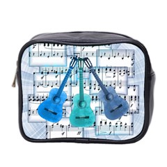 Guitar Acoustic Music Art Mini Toiletries Bag (two Sides) by Pakjumat