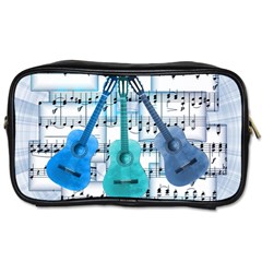 Guitar Acoustic Music Art Toiletries Bag (one Side) by Pakjumat