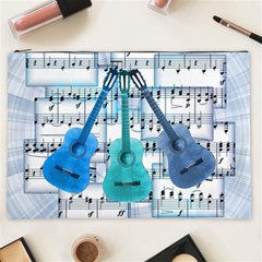 Guitar Acoustic Music Art Cosmetic Bag (xxl) by Pakjumat