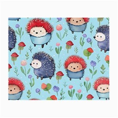 Hedgehogs Animal Small Glasses Cloth (2 Sides) by Pakjumat