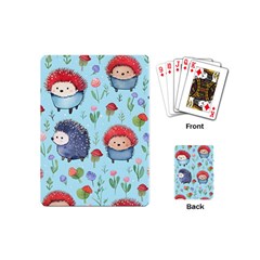 Hedgehogs Animal Playing Cards Single Design (mini) by Pakjumat