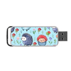 Hedgehogs Animal Portable Usb Flash (two Sides) by Pakjumat