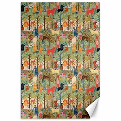 Animal Forest Pattern Canvas 20  X 30  by Pakjumat