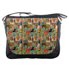 Animal Forest Pattern Messenger Bag by Pakjumat