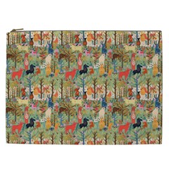 Animal Forest Pattern Cosmetic Bag (xxl) by Pakjumat