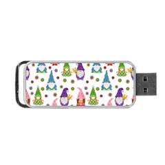 Gnomes Seamless Fantasy Pattern Portable Usb Flash (one Side) by Pakjumat