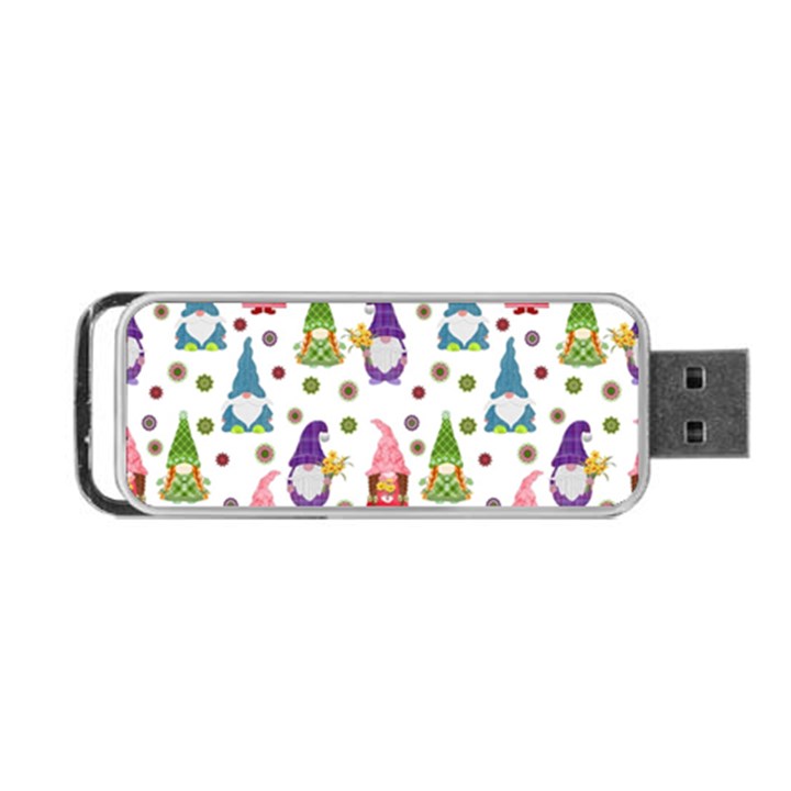 Gnomes Seamless Fantasy Pattern Portable USB Flash (One Side)