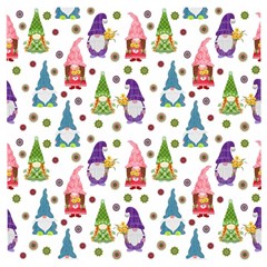 Gnomes Seamless Fantasy Pattern Wooden Puzzle Square by Pakjumat