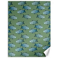 Fishes Pattern Background Canvas 36  X 48  by Pakjumat