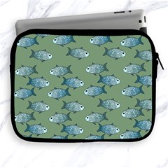 Fishes Pattern Background Apple Ipad 2/3/4 Zipper Cases by Pakjumat