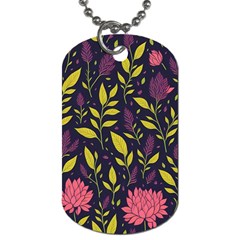 Flower Pattern Design Dog Tag (two Sides) by Pakjumat