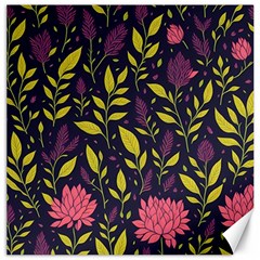 Flower Pattern Design Canvas 20  X 20  by Pakjumat