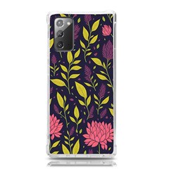 Flower Pattern Design Samsung Galaxy Note 20 Tpu Uv Case by Pakjumat