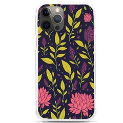 Flower Pattern Design Iphone 12 Pro Max Tpu Uv Print Case by Pakjumat