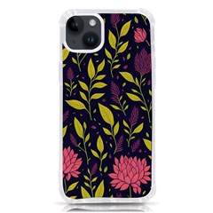 Flower Pattern Design Iphone 14 Plus Tpu Uv Print Case by Pakjumat