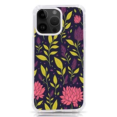 Flower Pattern Design Iphone 14 Pro Max Tpu Uv Print Case by Pakjumat