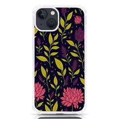 Flower Pattern Design Iphone 13 Tpu Uv Print Case by Pakjumat