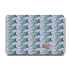 Fishes Pattern Background Theme Small Doormat by Pakjumat