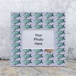 Fishes Pattern Background Theme White Box Photo Frame 4  x 6  Front