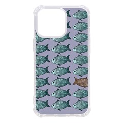 Fishes Pattern Background Theme Iphone 13 Pro Tpu Uv Print Case by Pakjumat