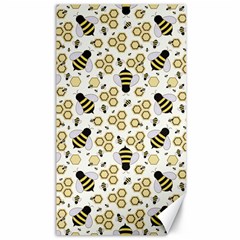 Bee Honeycomb Honeybee Insect Canvas 40  X 72  by Pakjumat