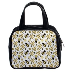 Bee Honeycomb Honeybee Insect Classic Handbag (two Sides) by Pakjumat