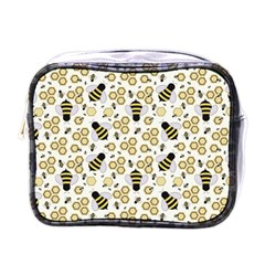 Bee Honeycomb Honeybee Insect Mini Toiletries Bag (one Side)