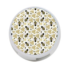 Bee Honeycomb Honeybee Insect 4-port Usb Hub (one Side) by Pakjumat