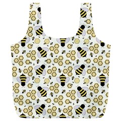 Bee Honeycomb Honeybee Insect Full Print Recycle Bag (xl) by Pakjumat