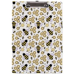 Bee Honeycomb Honeybee Insect A4 Acrylic Clipboard by Pakjumat