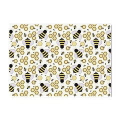 Bee Honeycomb Honeybee Insect Crystal Sticker (a4) by Pakjumat