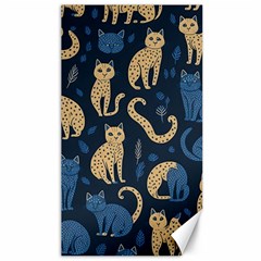 Cat Pattern Animal Canvas 40  X 72  by Pakjumat