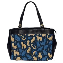 Cat Pattern Animal Oversize Office Handbag (2 Sides) by Pakjumat