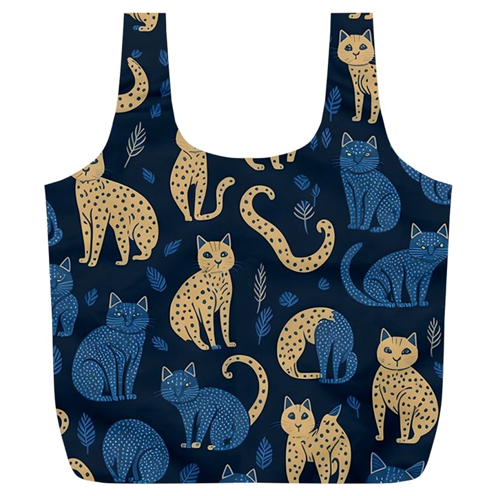 Cat Pattern Animal Full Print Recycle Bag (XL)