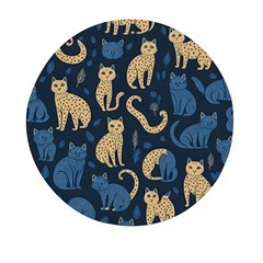 Cat Pattern Animal Mini Round Pill Box (pack Of 3) by Pakjumat